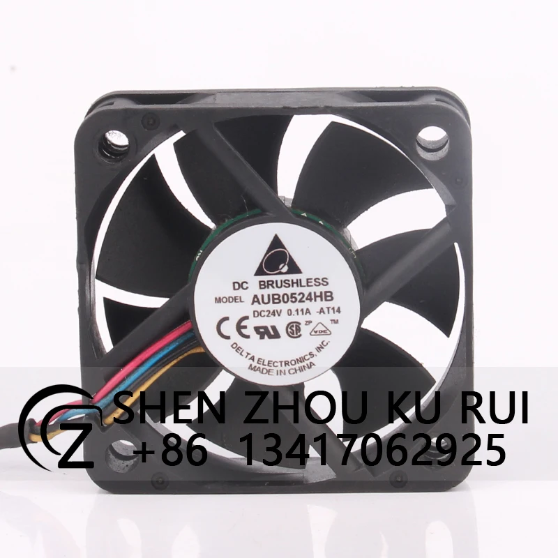 

AUB0524HB Case Fan for Delta DC24V 0.11A 5015 50X50X15MM Variable Frequency Fan 4-wire FPRD Exhaust Cooling Fan