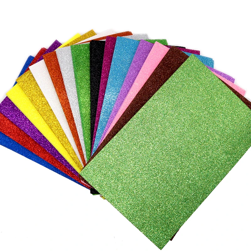 Gold Leaf Paper Craft Paper Handmade Craft Paper Handmade Paper Imitation Gold Leaf Sheets Scrapbooking Paper Craft Foam Sheets Diy Craft Materials 5sheets/bag 2MM Thick 20*30cm with Gold Powder Glitter Bright Sponge Paper Foam Paper Kindergarten Handmade Without Glue