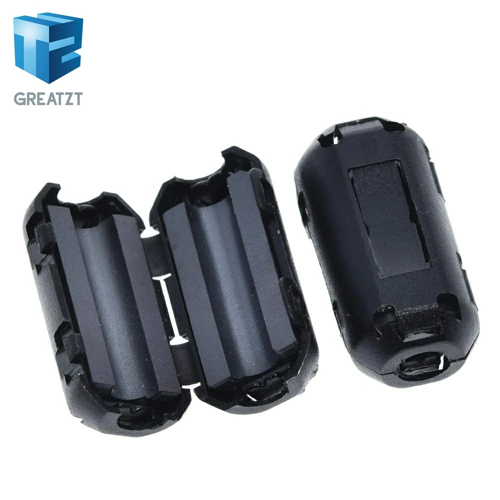 Clip Cable Filter Ferrite Core Filter 5mm Clip-On Ferrite Ring Core Noise Suppressor For EMI RFI Clip Cable Active Components Filters