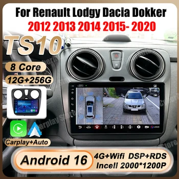 Radio Multimedia para Automóvil con Sistema Android 16, Carplay, GPS y DSP para Renault Lodgy Dacia Dokker 2012-2020 1