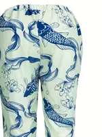 Women Plus Size Woven Spring And Summer Pants - Image 5