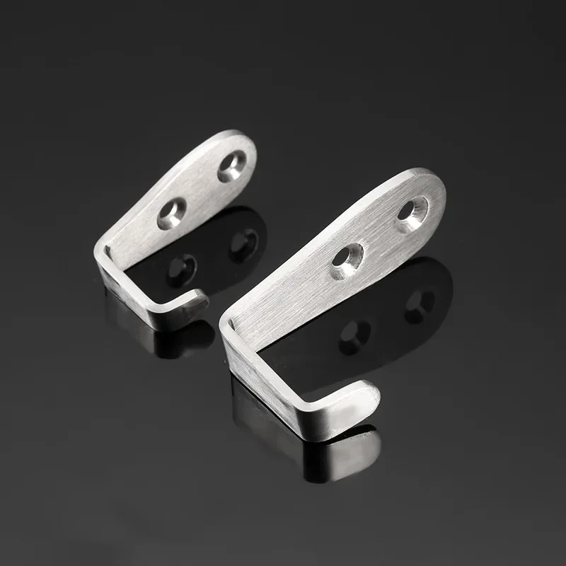 Double Hole Hook 8/4 PCS Heavy Duty Stainless Steel Wall Hook Waterproof Sticky Bathroom Hanging Towel Key Coat Bag