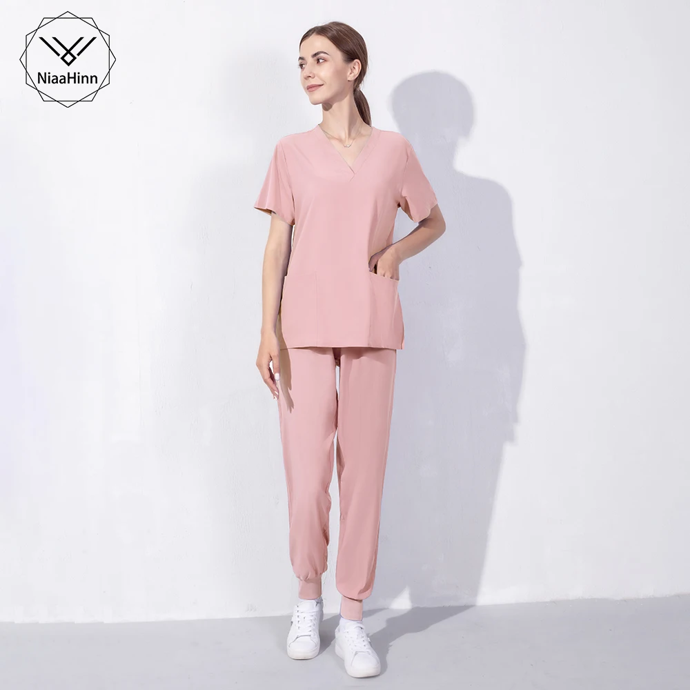 Medical Nurse Scrubs Twopiece Spa Slim Lab Clinic Nurse Pharmacy