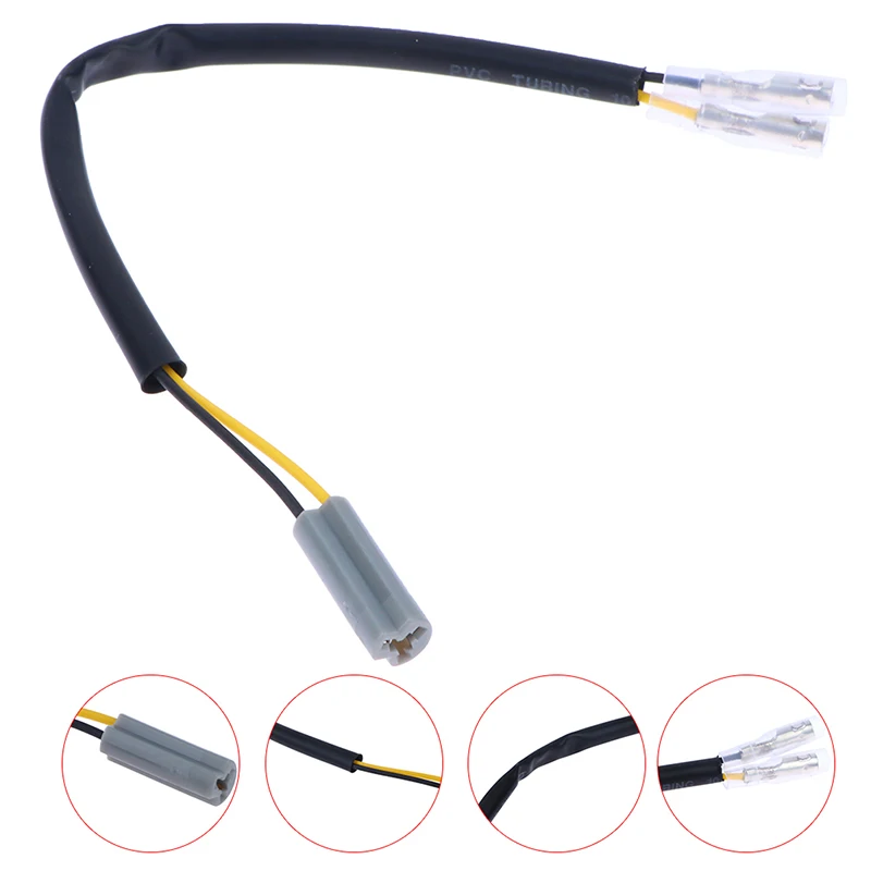 

Motorcycle Turn Signals Wire Adapter Plug 2 Pcs Connectors Accessories For YZF600 R6 YZF-R6