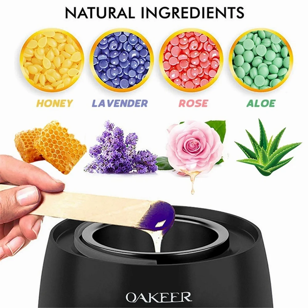 500ml Wax Heater Professional Hair Removal Paraffin Machine Warmer Waxing Kit Spa Depilatoria Wax Pot Salon for Hand Feet Home