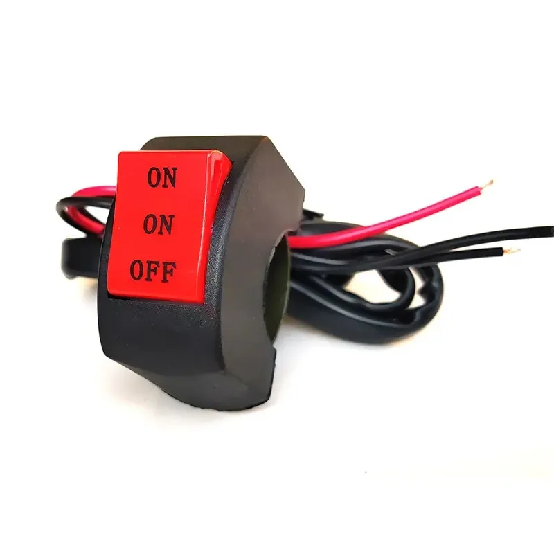 Motorcycle Handlebar Switch LED Headlight Switches Far Near Three Line Driving Light Motorbike Button