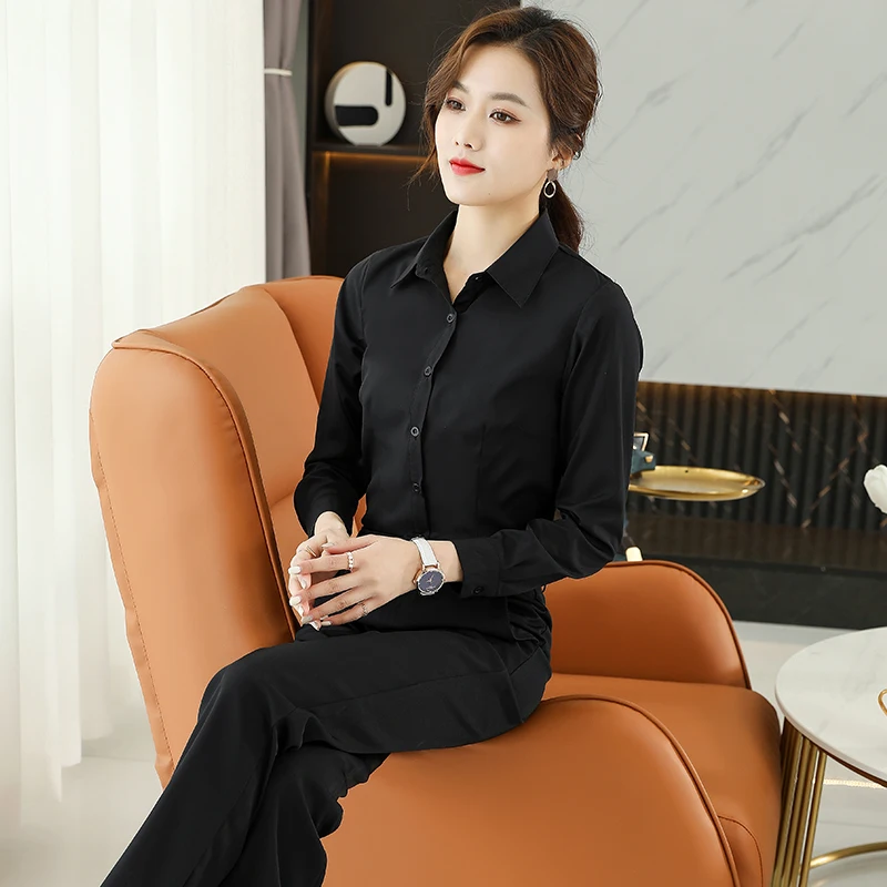 Formal Dress Women Shirt Long Sleeve Blouse New Black Shirt Women Tops 2024 Fashion Women Clothing Basic White Shirts OL Blouses Best Sellers In Women's Clothing