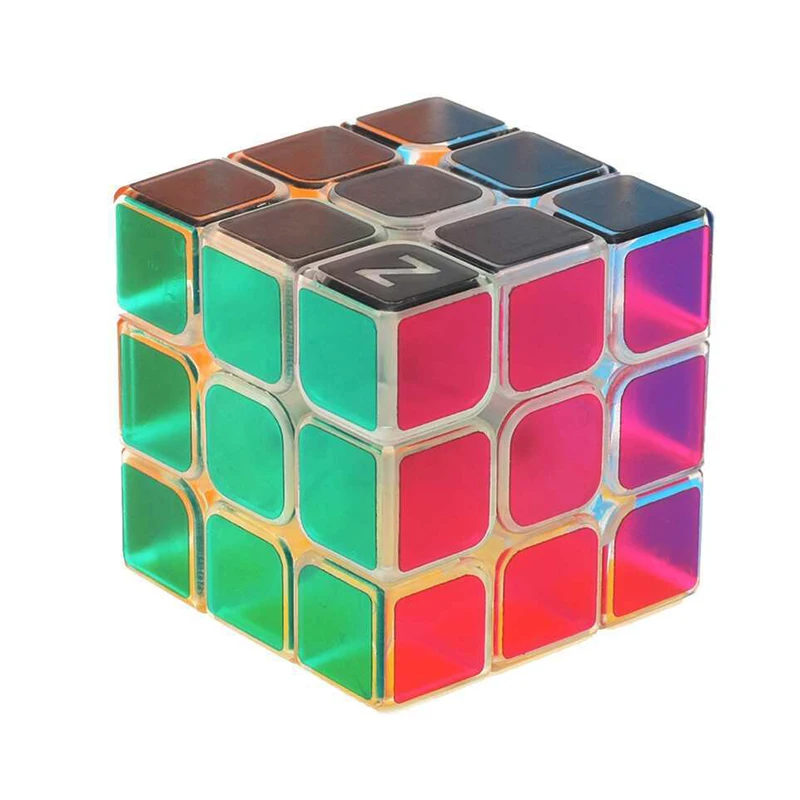 Crystal Clear 3x3x3 Speed Cube Puzzle Toy