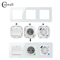 COSWALL DIY Module WIFI / Zigbee Smart EU Wall Socket With PD 20W Type-C & A Dual USB Fast Charger With Power Monitoring Alice - Image 3