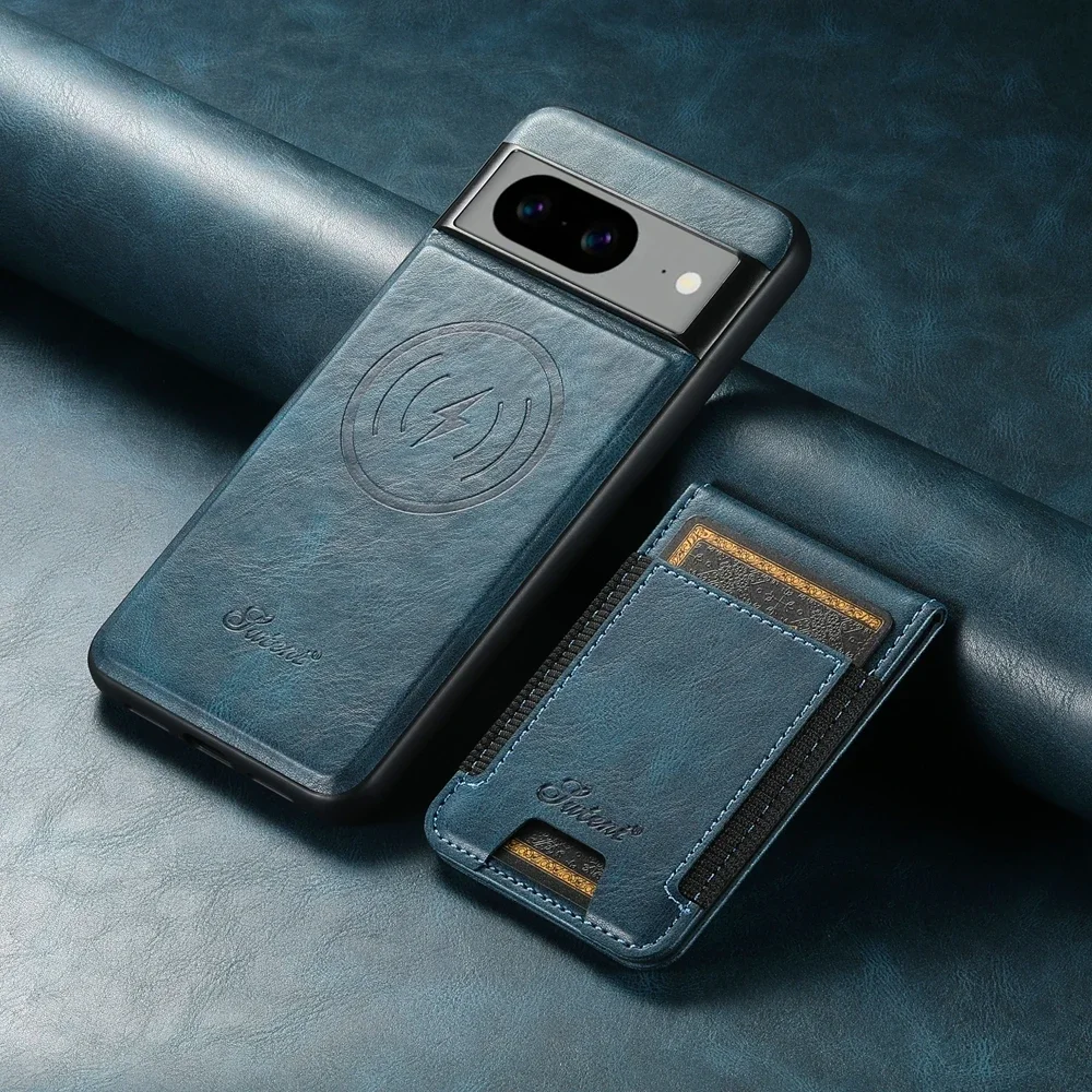 Premium Magnetic Leather Wallet Phone Case with Kickstand and Card Holder