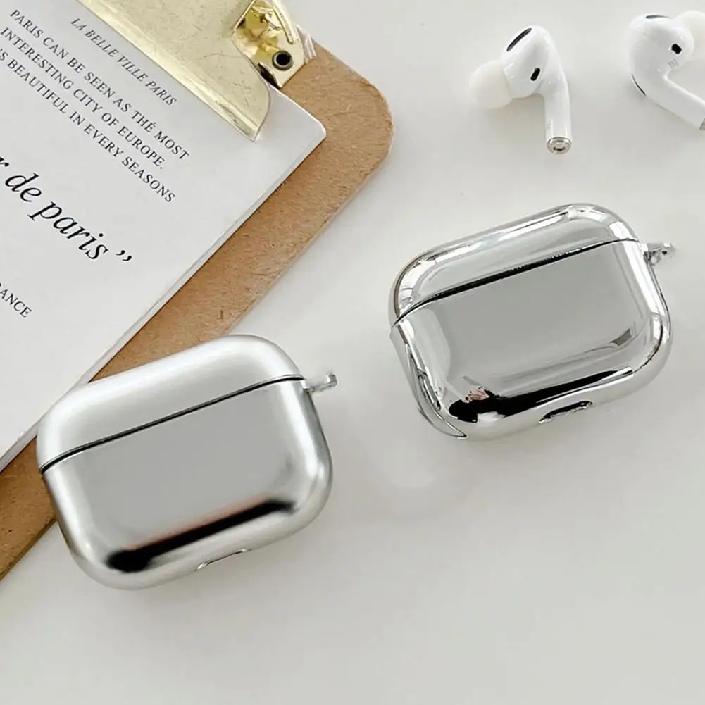 Silver Electroplating Earphone Case with Keychain Box
