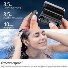  S20  Bluetooth-compatible Earphones Wireless Stereo-HIFI Sound Sports Headset Handsfree with 2200mAh Charge Box 