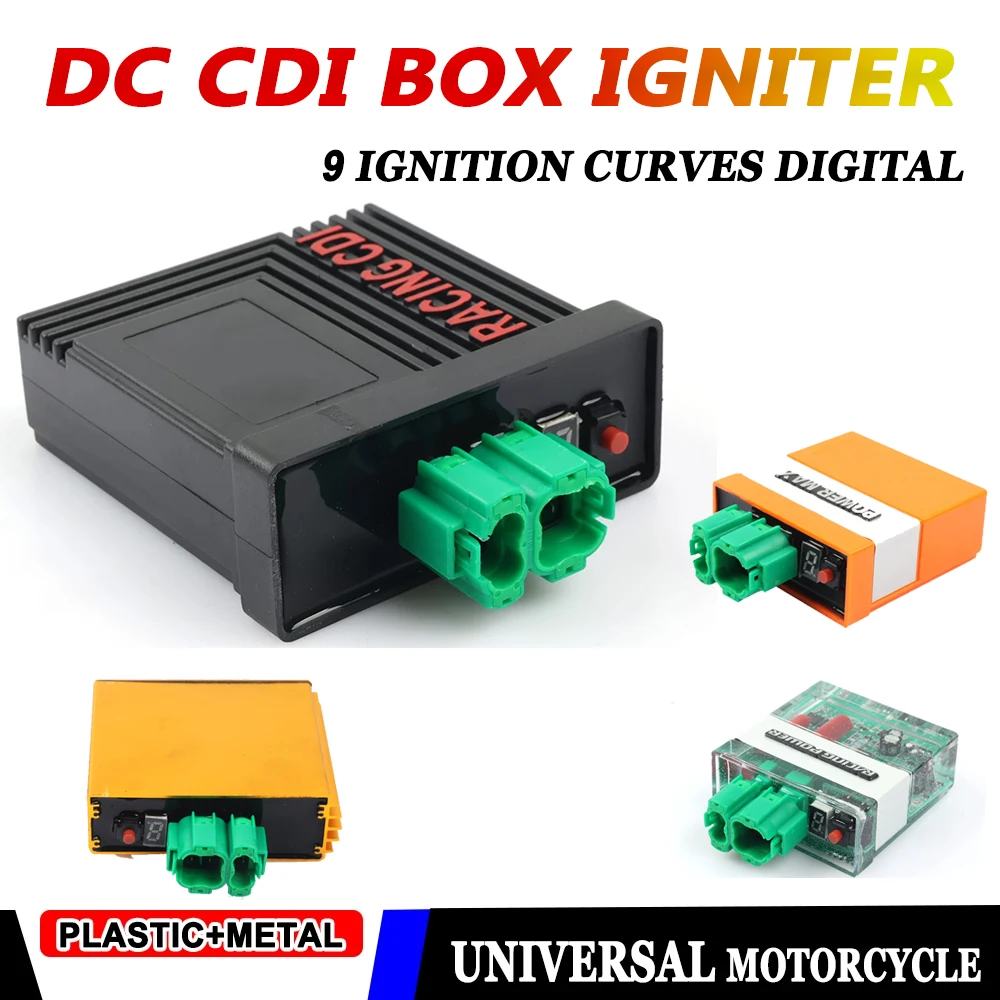 

Для GY6 125 150 200 250CC CG125 CG150 CG250 Запчасти для мотоциклов DC CDI Box 9 кривых зажигания цифровая Регулируемая высокая производительность
