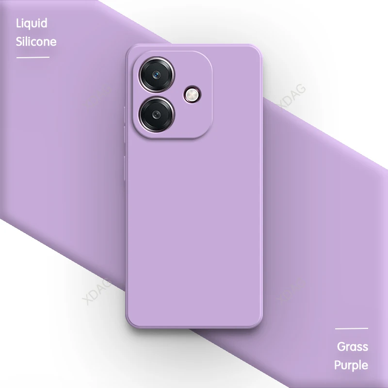Classic Liquid Silicone Phone Case with Camera Protection - Skin-Friendly Fashion Back Cover