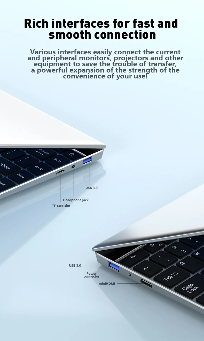 LENO 14.1"Laptop 16GB RAM 2TB SSD Windows 11 Intel N3700 Ultra Slim Notebook Gamer 1920*1080 Display Office Study Computer PC