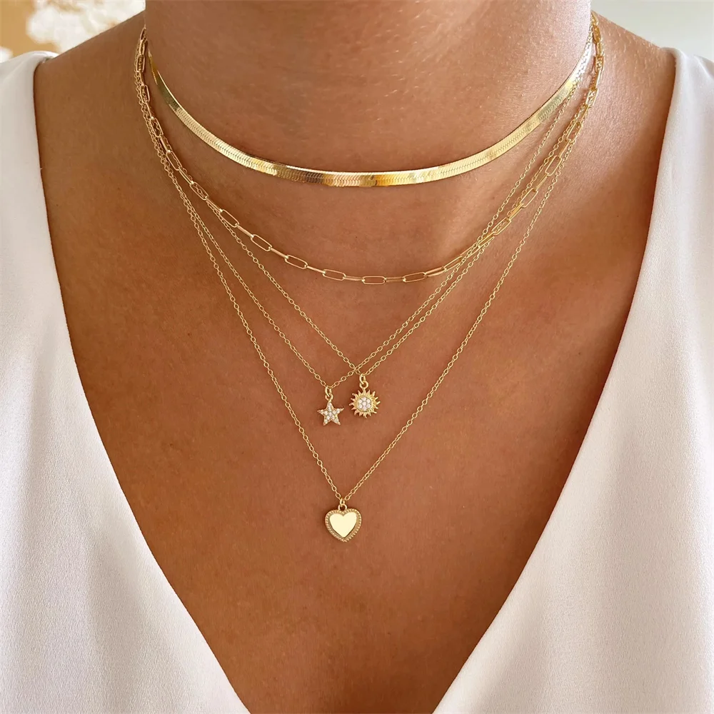 女性のための幾何学的な形のネックレス,白,ヴィンテージ,自由奔放に