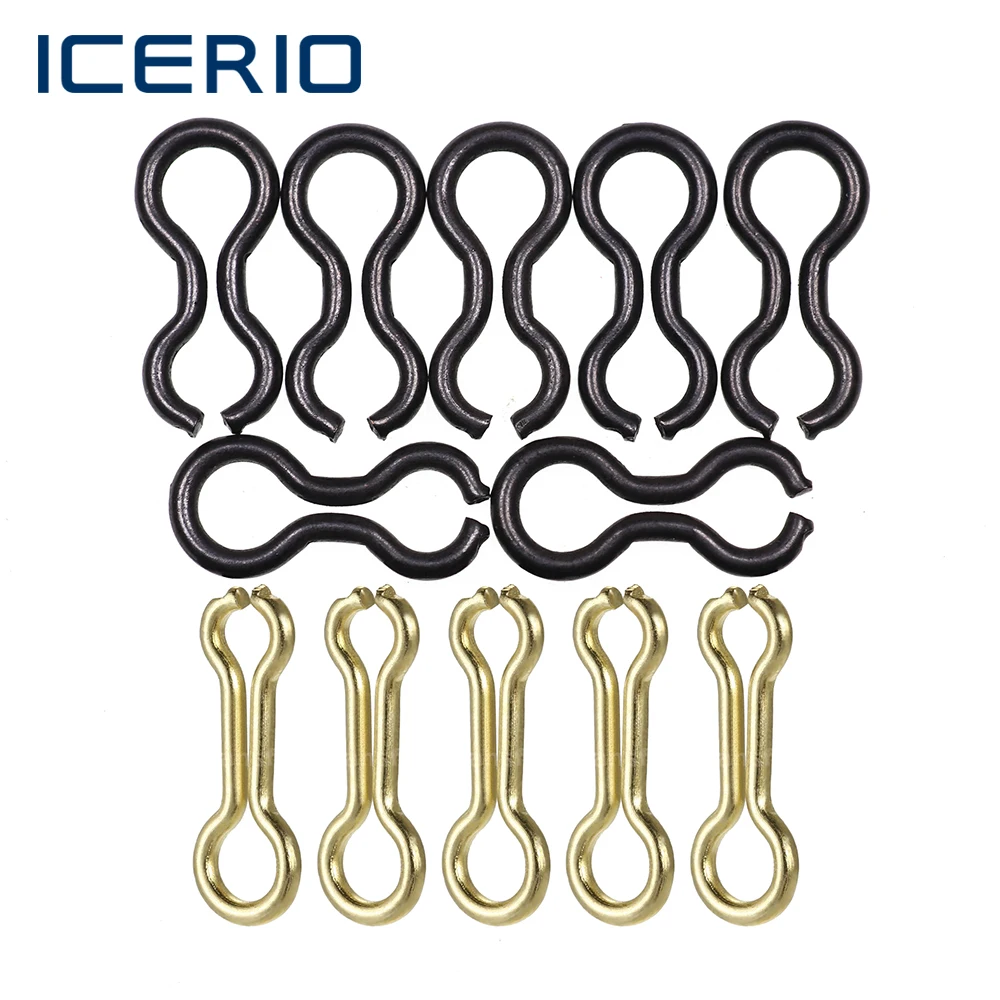 ICERIO 50PCS Brass Sinker Eyelets Eyes for Lead Weight Pouring Molds DIY  Fishing Lures Accessories