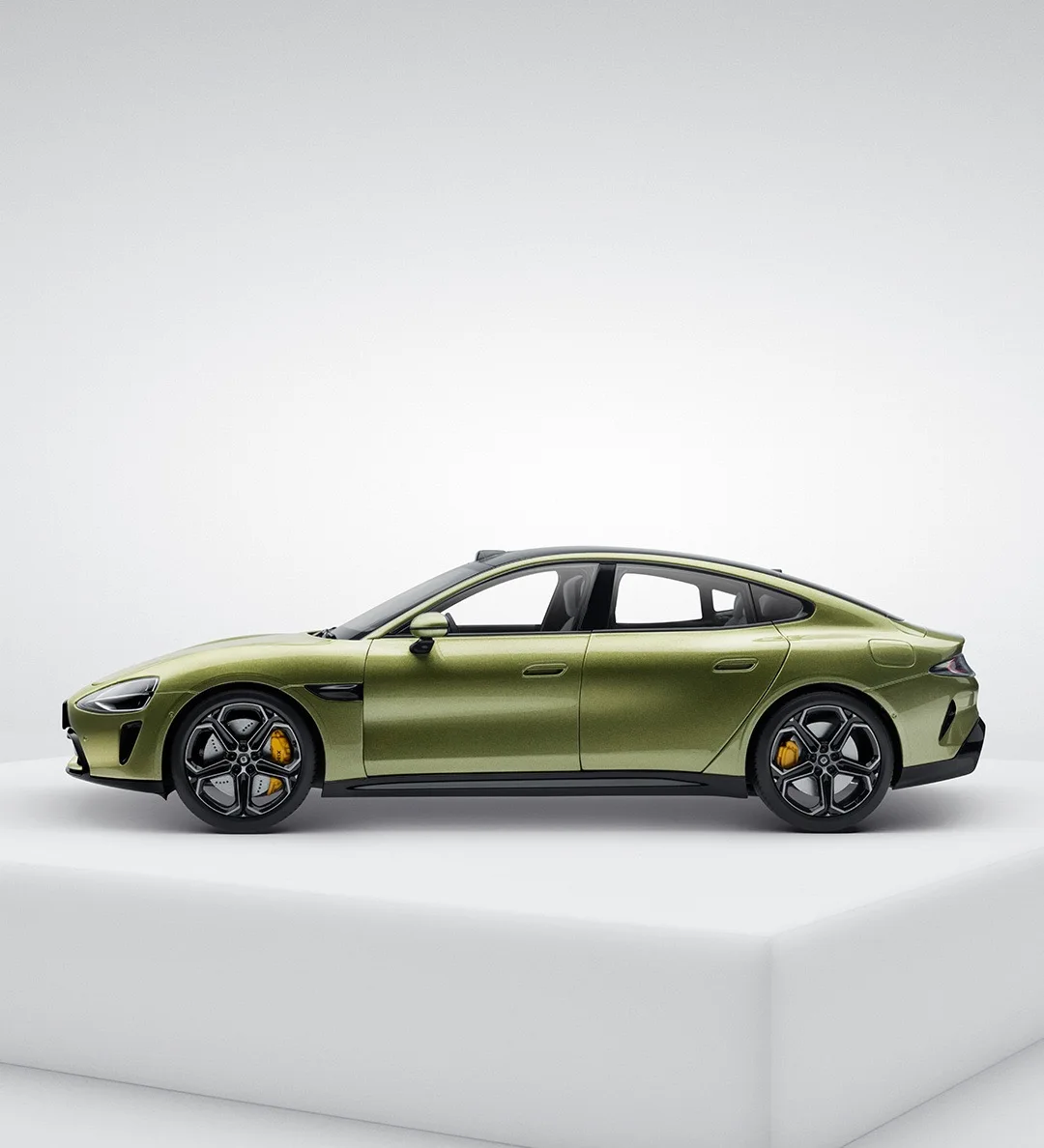 Original Xiaomi SU7 1:18 Alloy Car Model Four doors N two covers fully open Soft rubber seat