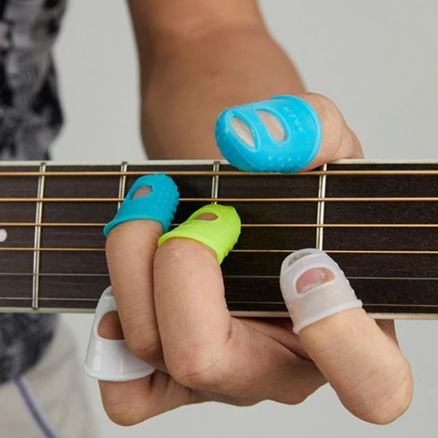 Protecteurs de doigt de guitare en silicone