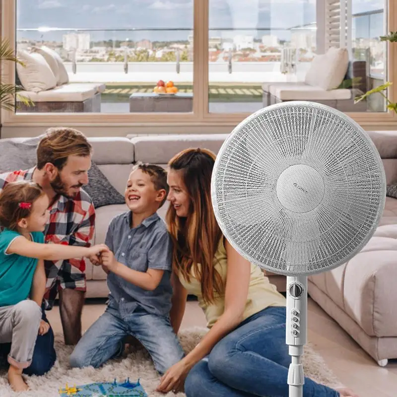 Fan Protective Cover Safety Mesh Fan Dust Cover Home Use Electric Guard Kids Finger Protector Round Dust