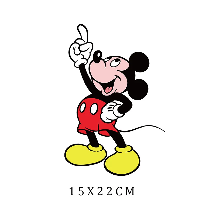 Mickey Mouse iron on patch for clothing DIY Heat Transfer Sticker For child  sewing Clothes boys