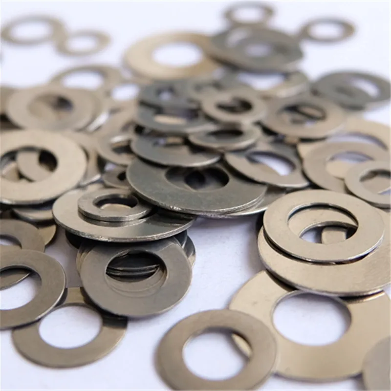 Outdoor Knife Main Shaft 420C Plus Hard Stainless Steel Flat Gasket Folding Knife Gasket Accessories 50pcs/lot, folding knife accessories