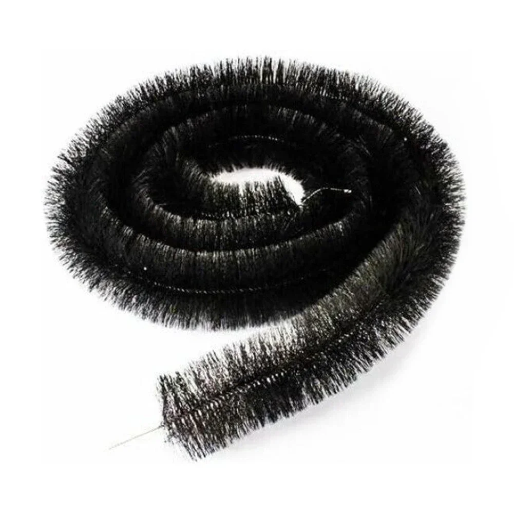 Gutter Guard Brush 1PCS 4M Leaf Filter Protection Clog Remover Roof Downpipe100mmx4m Stainless Steel Wire Gutter Guard Brush pipe cleaner brush