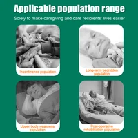 Multipurpose Positioning Bed Pad with Reinforced Handles - Reusable & Washable Transfer Sheet for Turning, Lifting&Repositioning 2