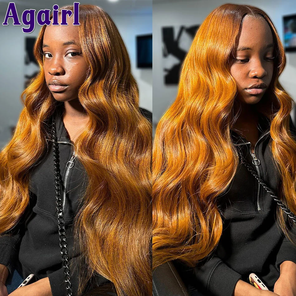 

Highlight Ginger Brown Glueless 13X6 13X4 Lace Front Wig Human Hair Wear Go 5X5 Body Wave Lace Closure Wig Pre Plucked For Women