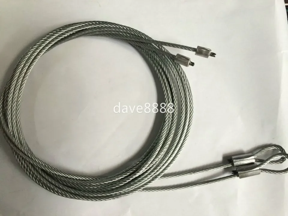 2.5mm Ideal Security SK7112 Garage Door Extension Lift Cable  Galvanized Steel Braid Cables Torsion Spring Lifting Wire Rope