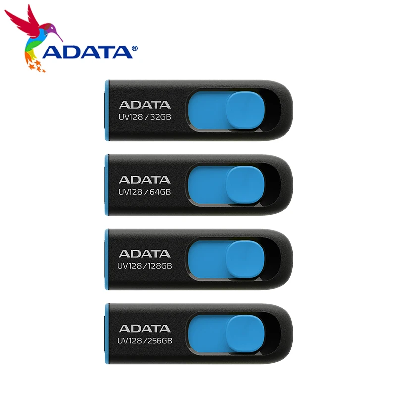 ADATA USB 3.2 플래시 드라이브 32GB 64GB 128GB 256GB 펜드라이브 플래시 메모리 스틱 U 디스크 컴퓨터용