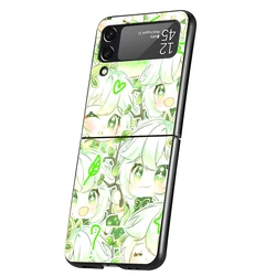 Genshin Impact Nahida Black Folding Phone Case - Galaxy Z Flip 6 (A1)