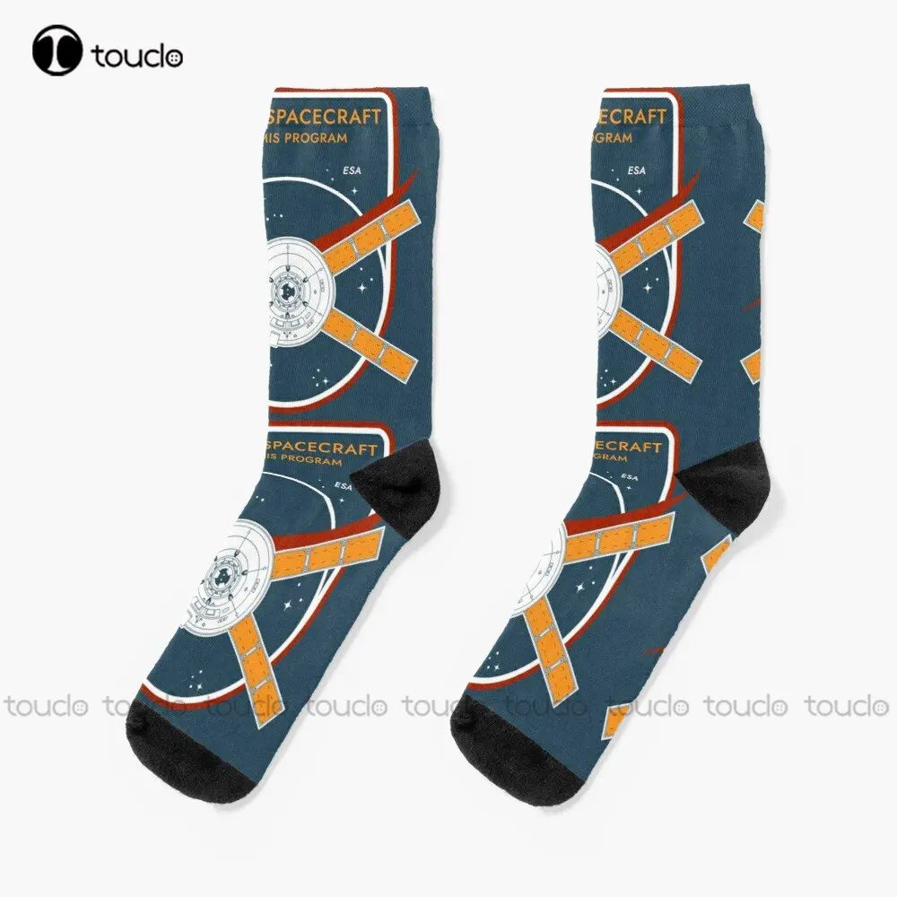 

Orion Spacecraft. Artemis Program. Commemorative Badge Socks Athletic Socks Men 360° Digital Printing Custom Gift Streetwear