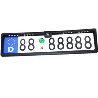 Caméra de recul pour voiture, cadre de plaque d'immatriculation européenne ue, étanche, Vision nocturne, sauvegarde inversée, lumière 4 ou 8 LED 4