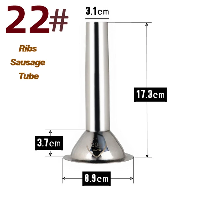 Entonnoir de remplissage de saucisse en acier inoxydable, tube de buse de  remplissage, hachoir à viande fait à la main, 1 pièce - AliExpress