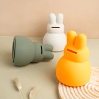 1PCS Baby Silicone Piggy Bank Toddler Piggy Bank Money Boxes Cash Collection Money Container BPA-Free Silicone Box Baby Toy 2