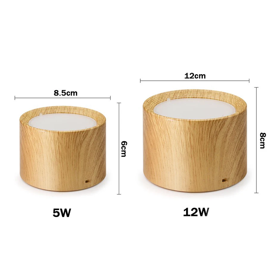 [DBF]High Bright Ceiling Spot Lights 5W 12W Nordic Wood Surface Mounted Ceiling Spot Light for Ailse Bar Kitchen Indoor Lighting