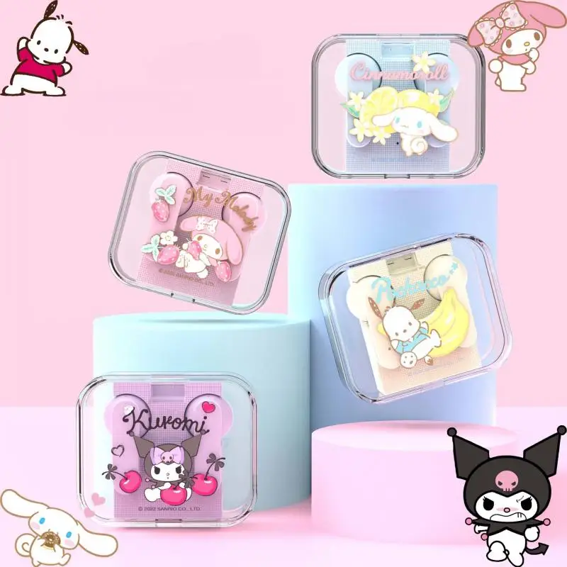

Kawaii Hello Kittys Cinnamoroll Wireless Bluetooth Headset 5.3 with Charging Case Melody Kuromi Music Headphone Android Phones