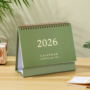 Calendario da tavolo 2026 Piccoli calendari da tavolo 2025-2026 Blocco note giornaliero da tavolo Agenda tascabile Lavoro mensile decorativo