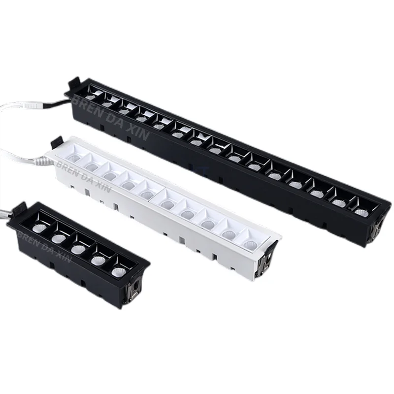 Dimmable LED downlight spot light anti-glare recessed Line light COB Ceiling Light 10W20W30WAC110V-220V lighting Creative bulblb led downlight recessed ceiling spotlight ceiling lamps