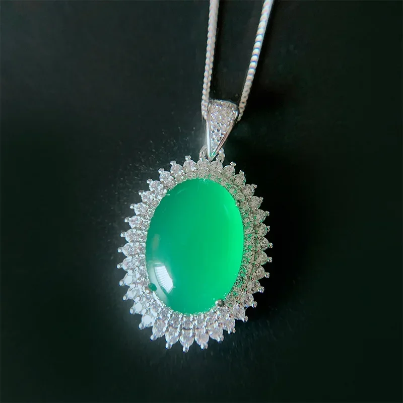 Серьги с изумрудом, серебро 925 пробы