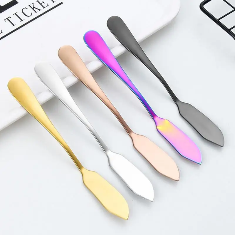 

Butter Spreader Stainless Steel Cake Butter Spatula Multifunctional Portable And Smooth Cake Scraper Butter Knives Cheese Spread