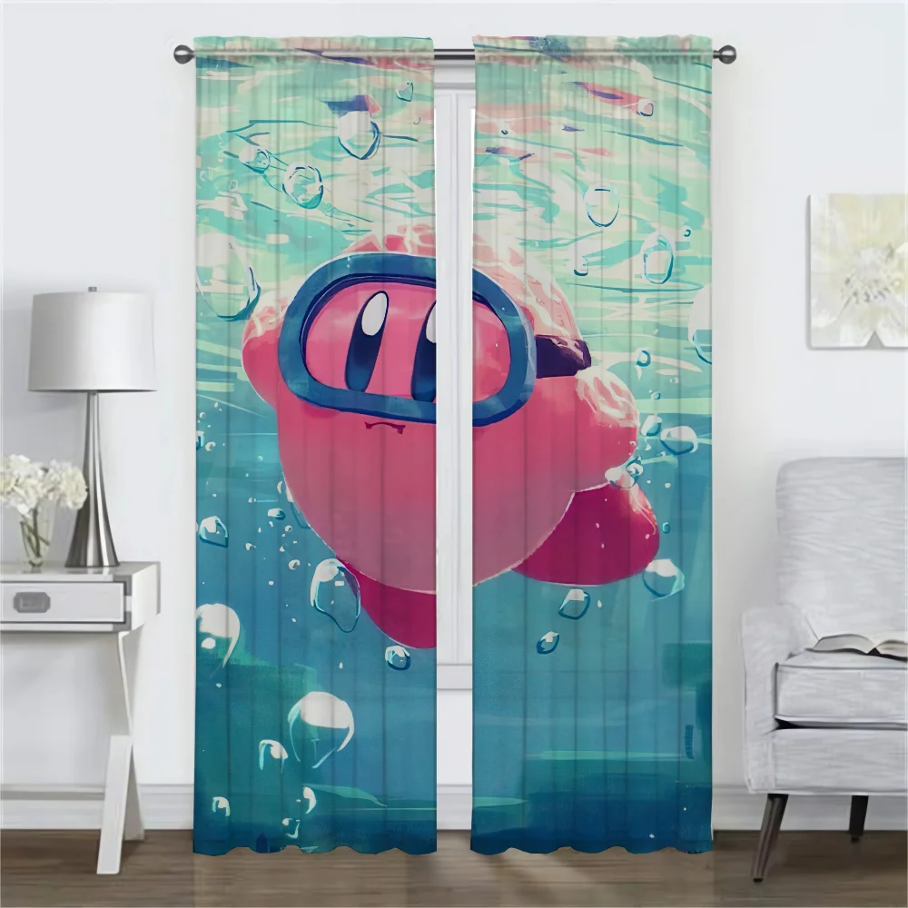 K-KirbyS Blackout Curtain for Room 2 Panel Modern Living Room Curtains Home Interior Curtains Shades Tulle for Bedroom Partition 2