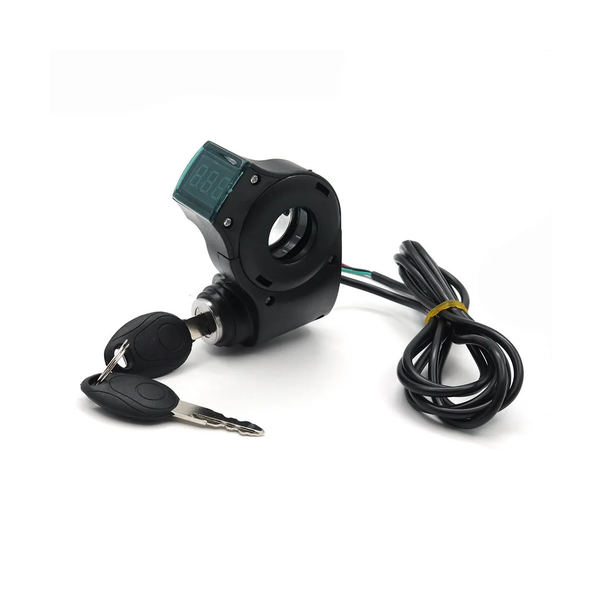

E-Bike Ignition Lock Key Thumb Throttle Voltmeter Digital Voltage Display Switch for M365 Universal