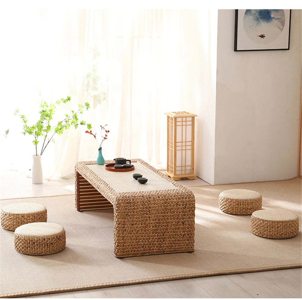 Simple Living Room Furniture Coffee Tables Modern Apartment Bedroom Rattan Endtable Creative Household Dormitory Bedside Table