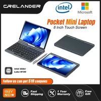 CRELANDER P8 Mini Laptop 8 Inch Touch Screen Intel Lake N100 12GB DDR5 WiFi 6 2 In 1 Laptop Notebook Tablet PC Pocket Laptop 1