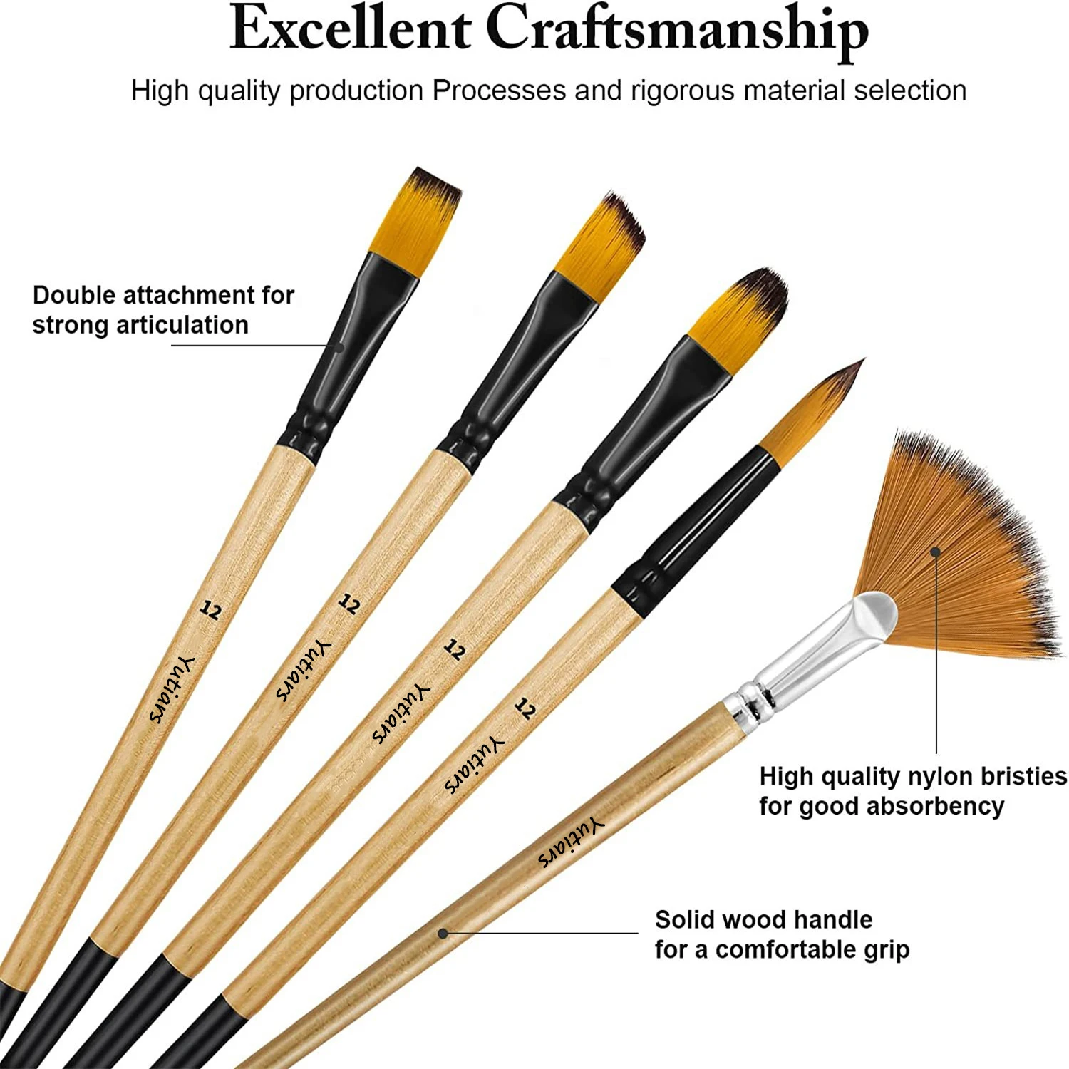 28/32pc Artist Paint Brush Set 4