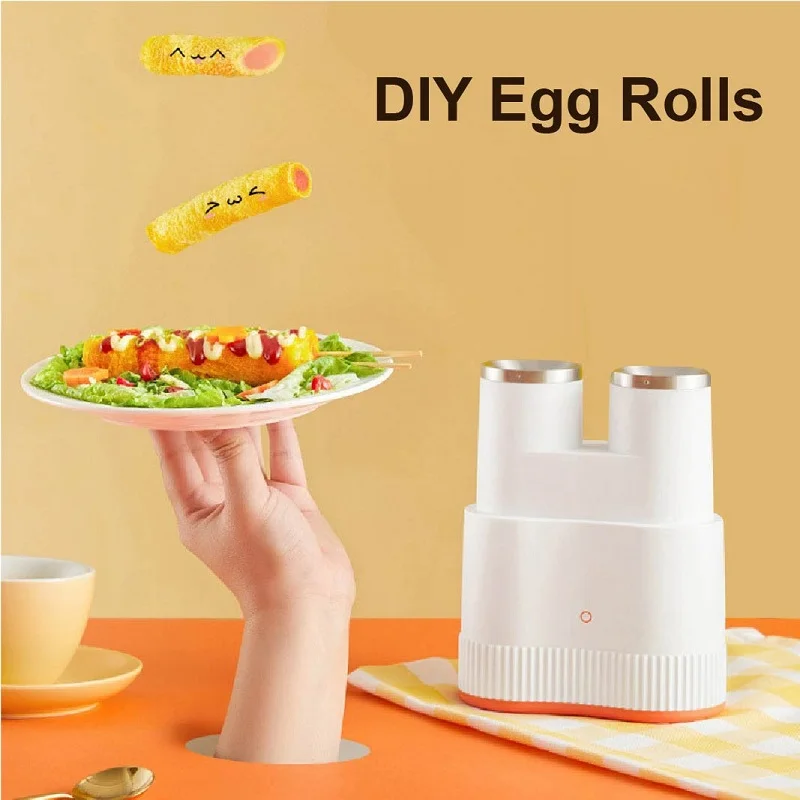 Double-Tube Egg Roll Maker Multifunction Omelette Automatic Egg Boiler Sausage Machine Egg Cooker Non Stick Cooking Tool 220V_voghion.com