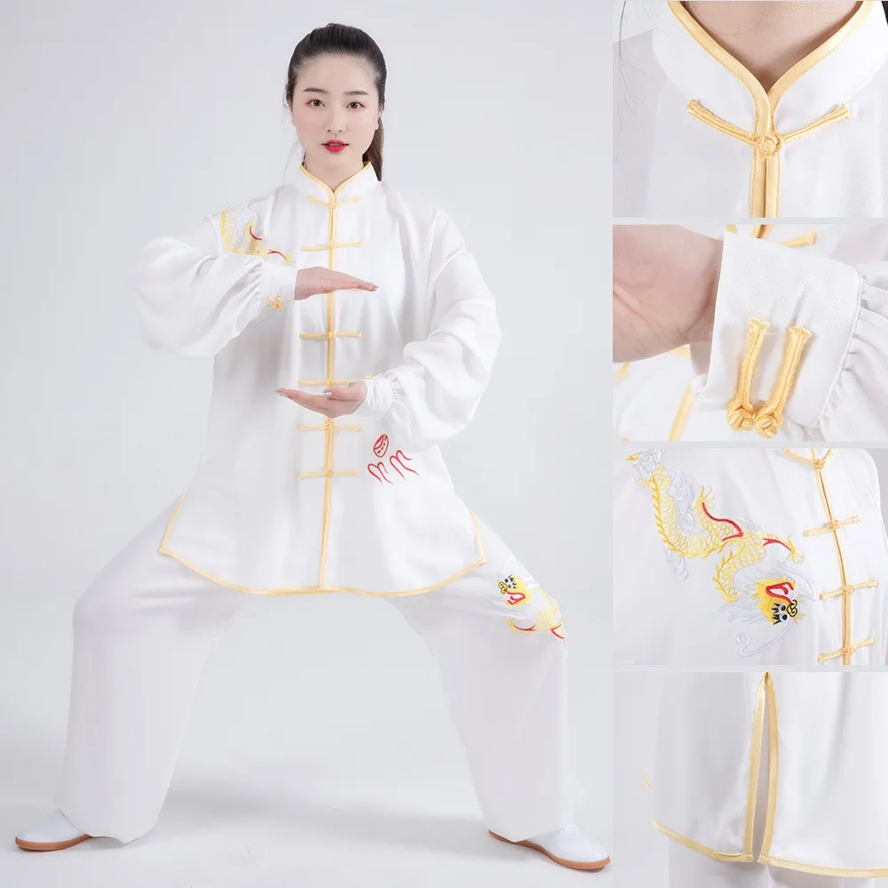 

Tai Chi Uniform Martial Arts Clothes Exercise Performance Wushu Kung Fu Clothing Fashion Three-piece Set Suit