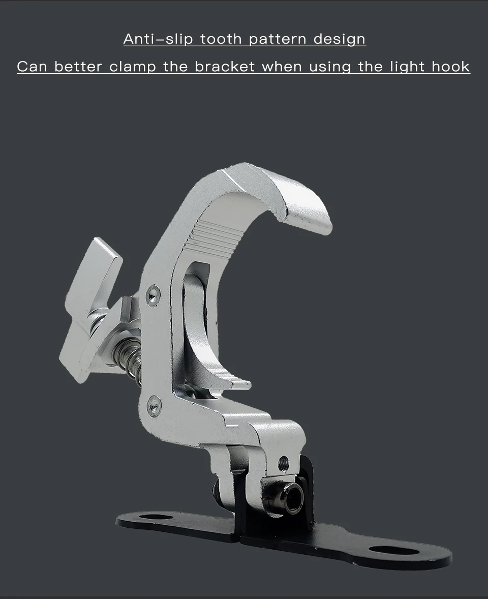 Ein Paar Aluminium Bühnenlicht Haken Strahl Moving Head Licht Truss Clip Sicherheitslast 150 kg Professionelle DJ Disco Bühne Ausrüstung – Detail 4